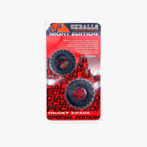 Oxballs Truckt 2 Pack Cock Ring Special Edition Night Mixed Sizes